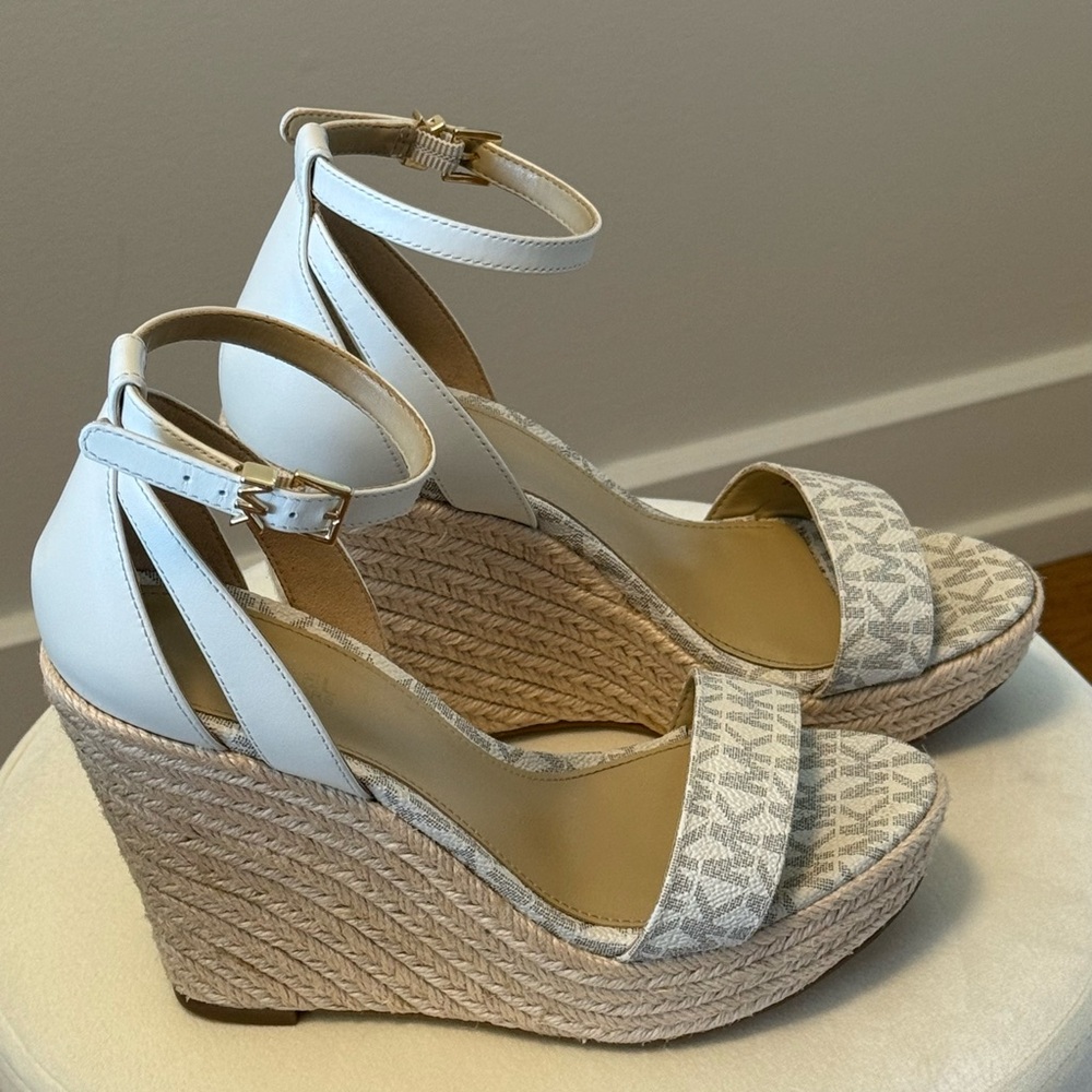Women's White Wedge Sandals